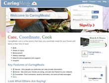 Tablet Screenshot of caringmeals.com